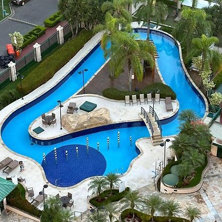ריו דה ז'ניירו Flat Com Vista Panoramica -15- Na Barra Da Tijuca - Estacionamento Gratuito - Frigobar - Ar Condicionado - Piscina - Academia - Balsa Para Praia Gratis - Varanda - Vista Parcial Mar E Lagoa מראה חיצוני תמונה