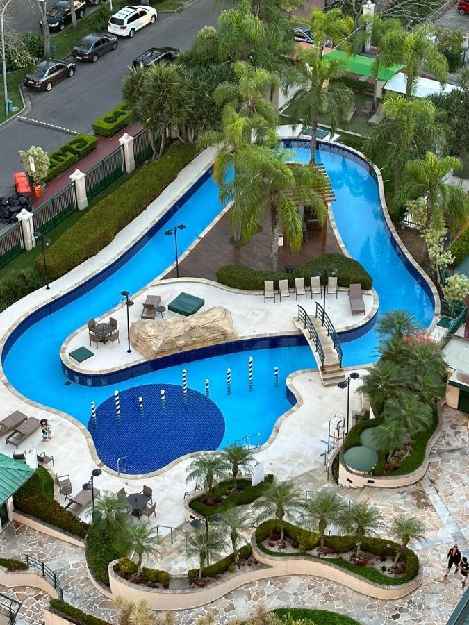 ריו דה ז'ניירו Flat Com Vista Panoramica -15- Na Barra Da Tijuca - Estacionamento Gratuito - Frigobar - Ar Condicionado - Piscina - Academia - Balsa Para Praia Gratis - Varanda - Vista Parcial Mar E Lagoa מראה חיצוני תמונה