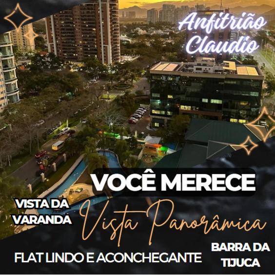 ריו דה ז'ניירו Flat Com Vista Panoramica -15- Na Barra Da Tijuca - Estacionamento Gratuito - Frigobar - Ar Condicionado - Piscina - Academia - Balsa Para Praia Gratis - Varanda - Vista Parcial Mar E Lagoa מראה חיצוני תמונה