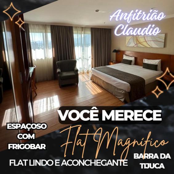 ריו דה ז'ניירו Flat Com Vista Panoramica -15- Na Barra Da Tijuca - Estacionamento Gratuito - Frigobar - Ar Condicionado - Piscina - Academia - Balsa Para Praia Gratis - Varanda - Vista Parcial Mar E Lagoa מראה חיצוני תמונה